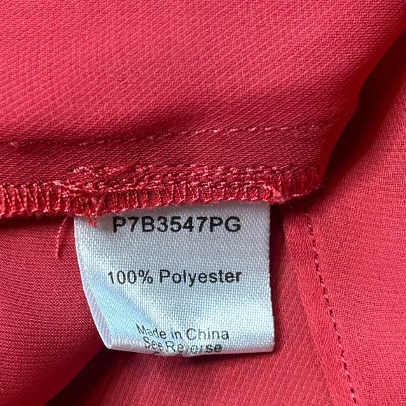 Parker Coral Pink Blouson Halter Mini Dress Size M - Picture 9 of 10